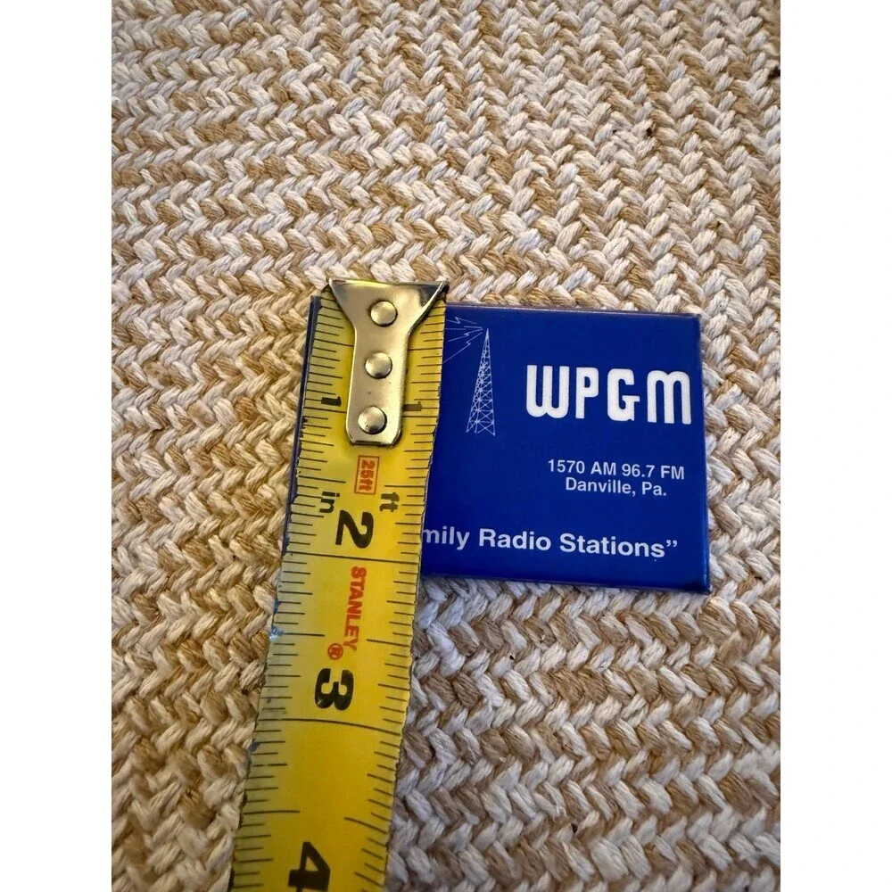 WPEL WPGM Radio Stations Vintage Promotional Mirror